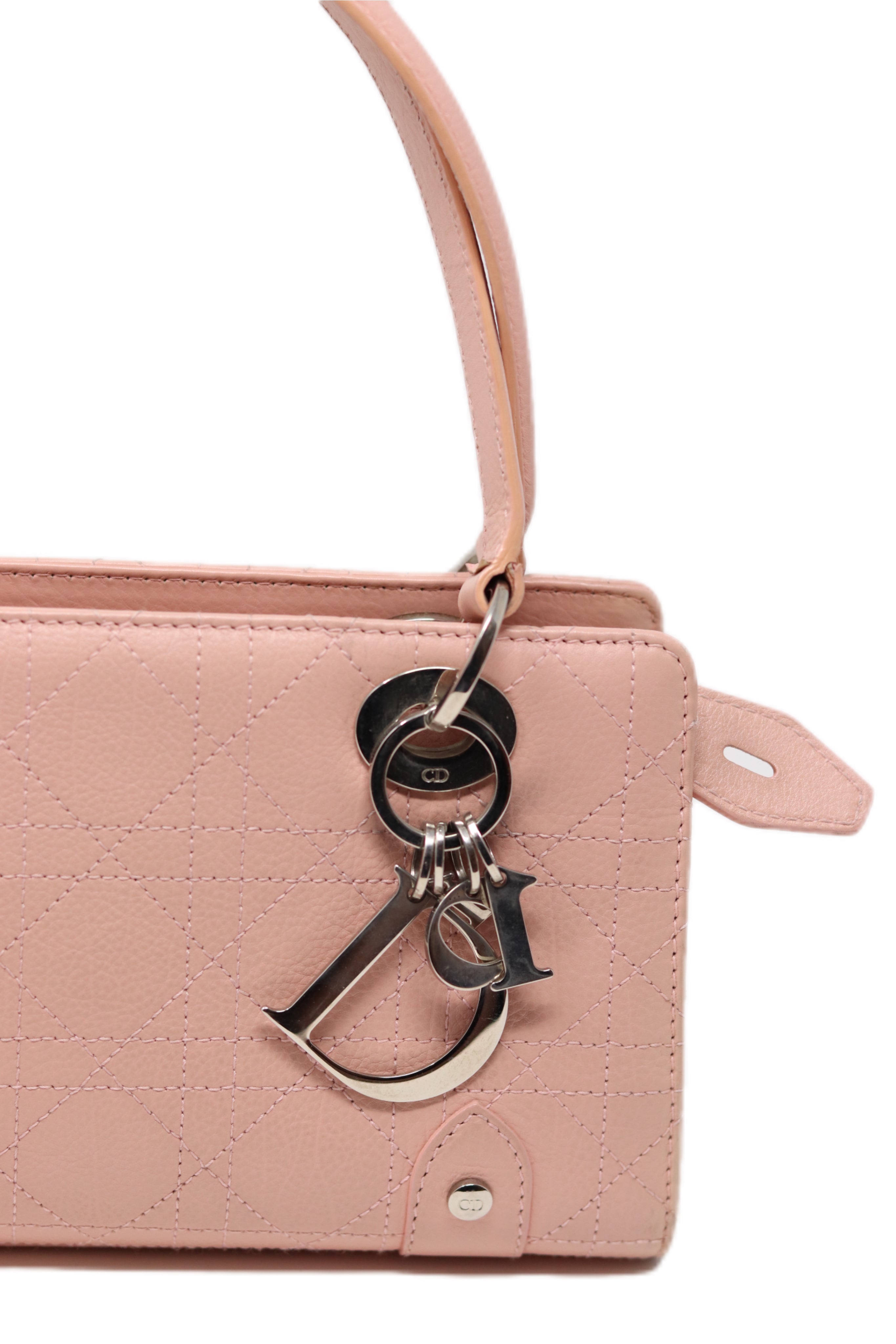 Christian Dior 2005 Cannage Handbag  Pink