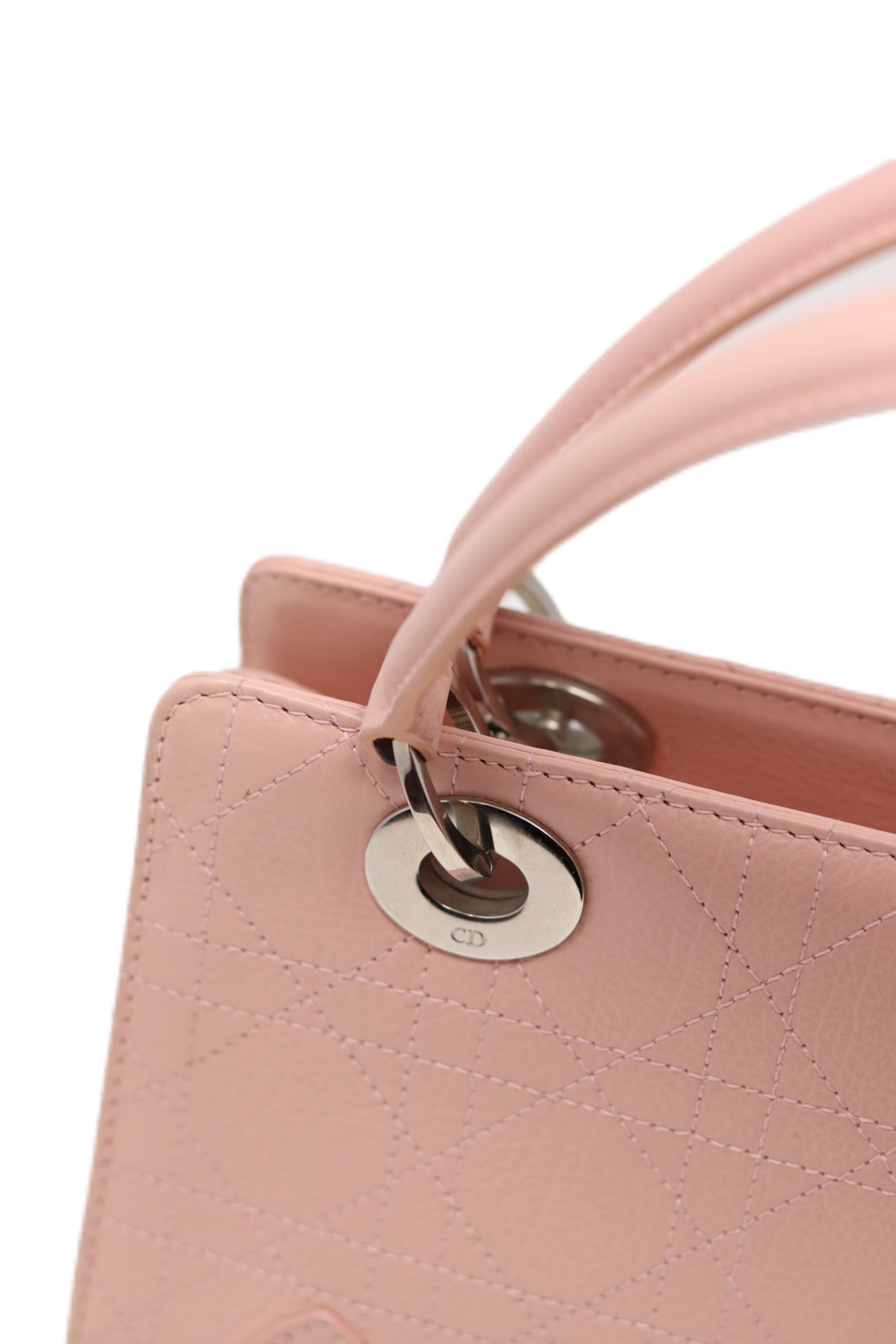 Christian Dior 2005 Cannage Handbag  Pink