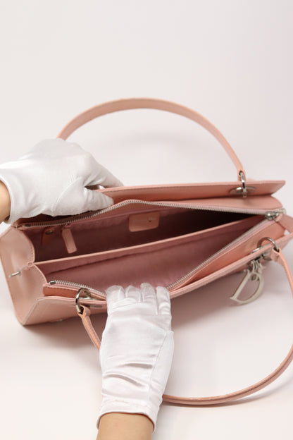 Christian Dior 2005 Cannage Handbag  Pink