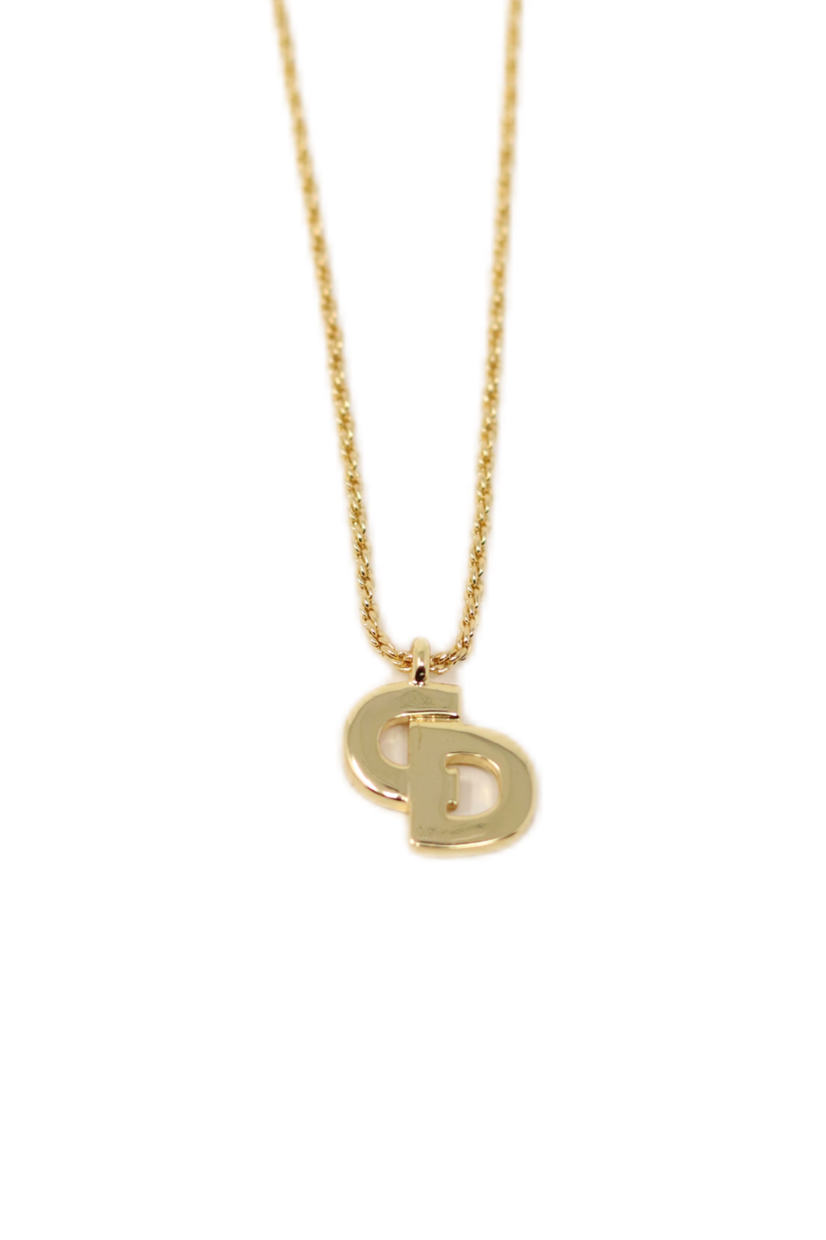 Christian Dior CD Logo Necklace