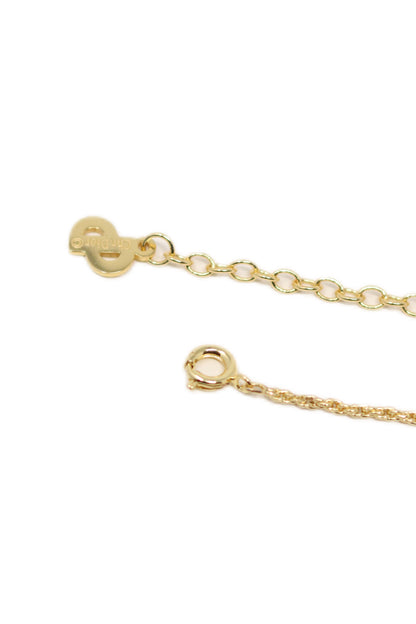 Christian Dior Vintage Gold-Tone CD Logo Necklace