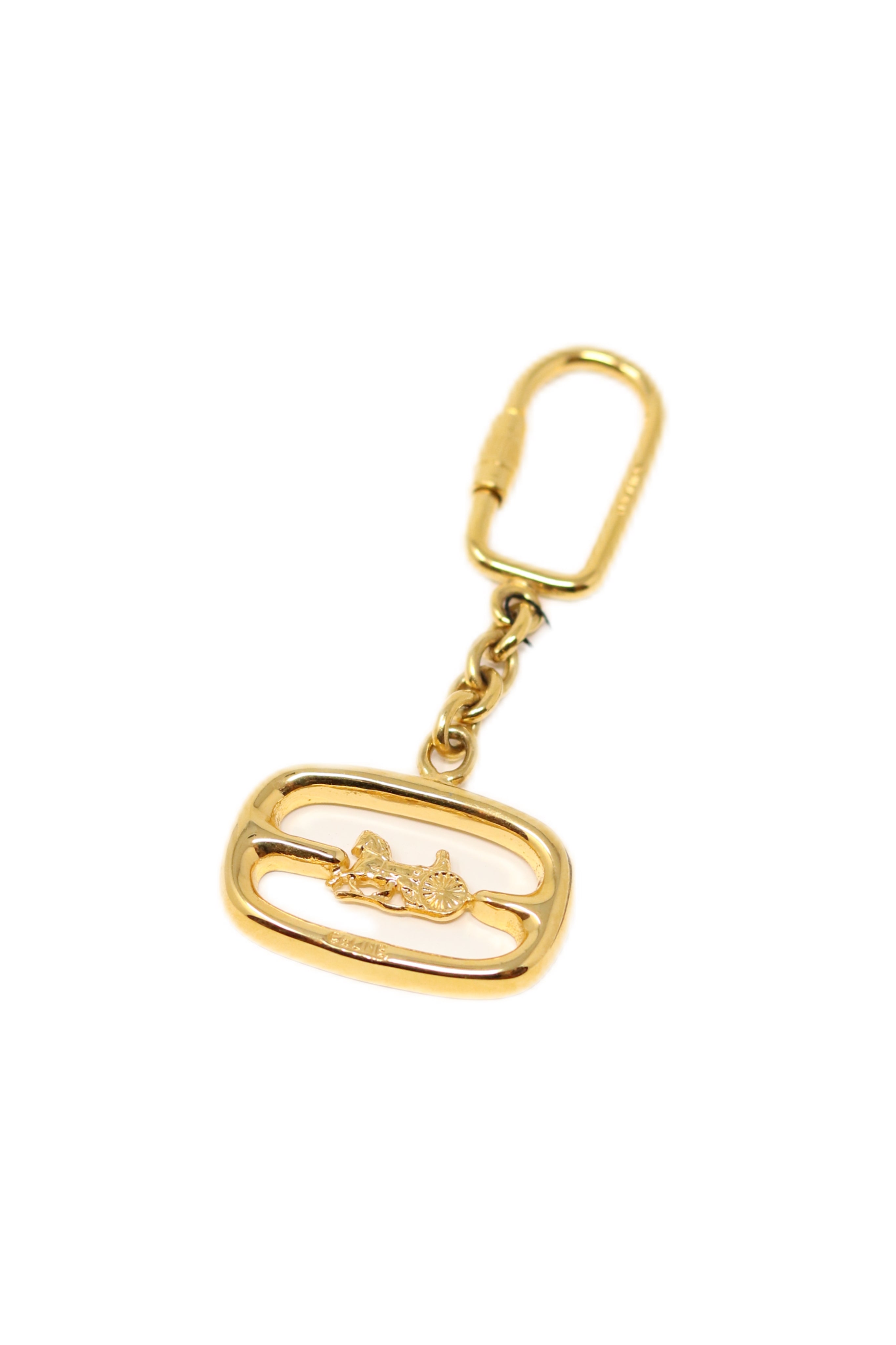 Celine Horse Carriage Key Chain