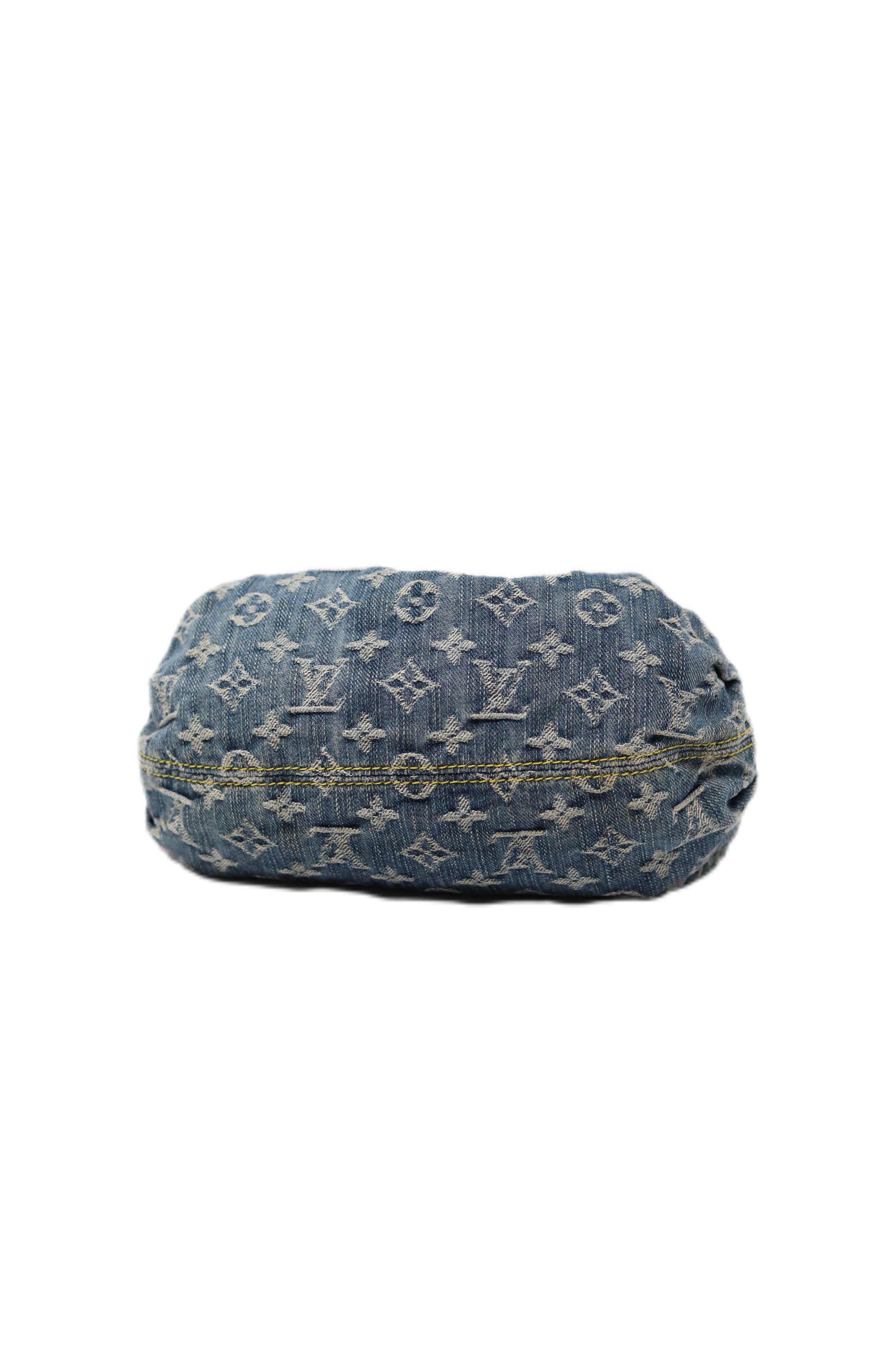 LOUIS VUITTON 2006 PLEATY MONOGRAM DENIM