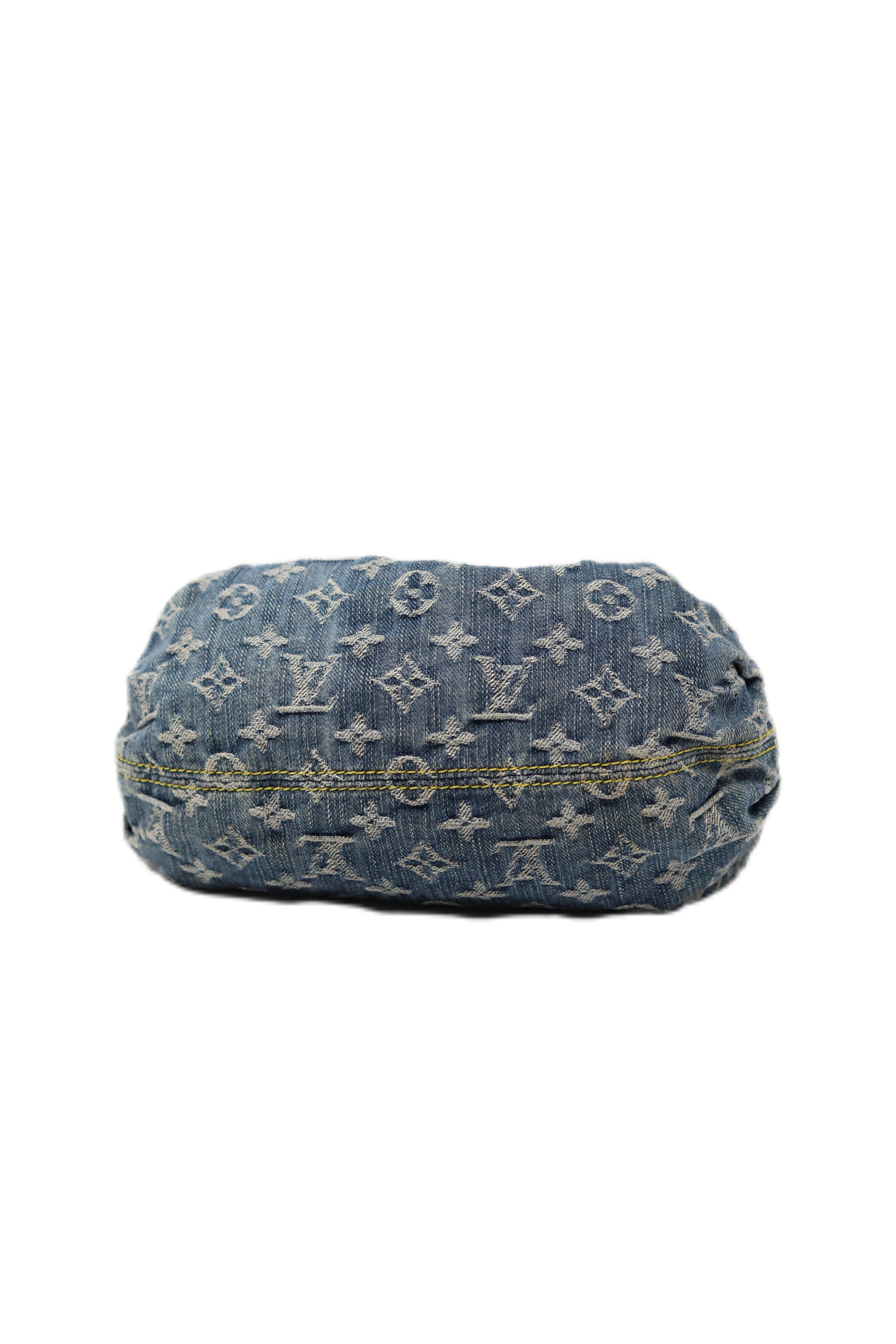 LOUIS VUITTON 2006 PLEATY MONOGRAM DENIM