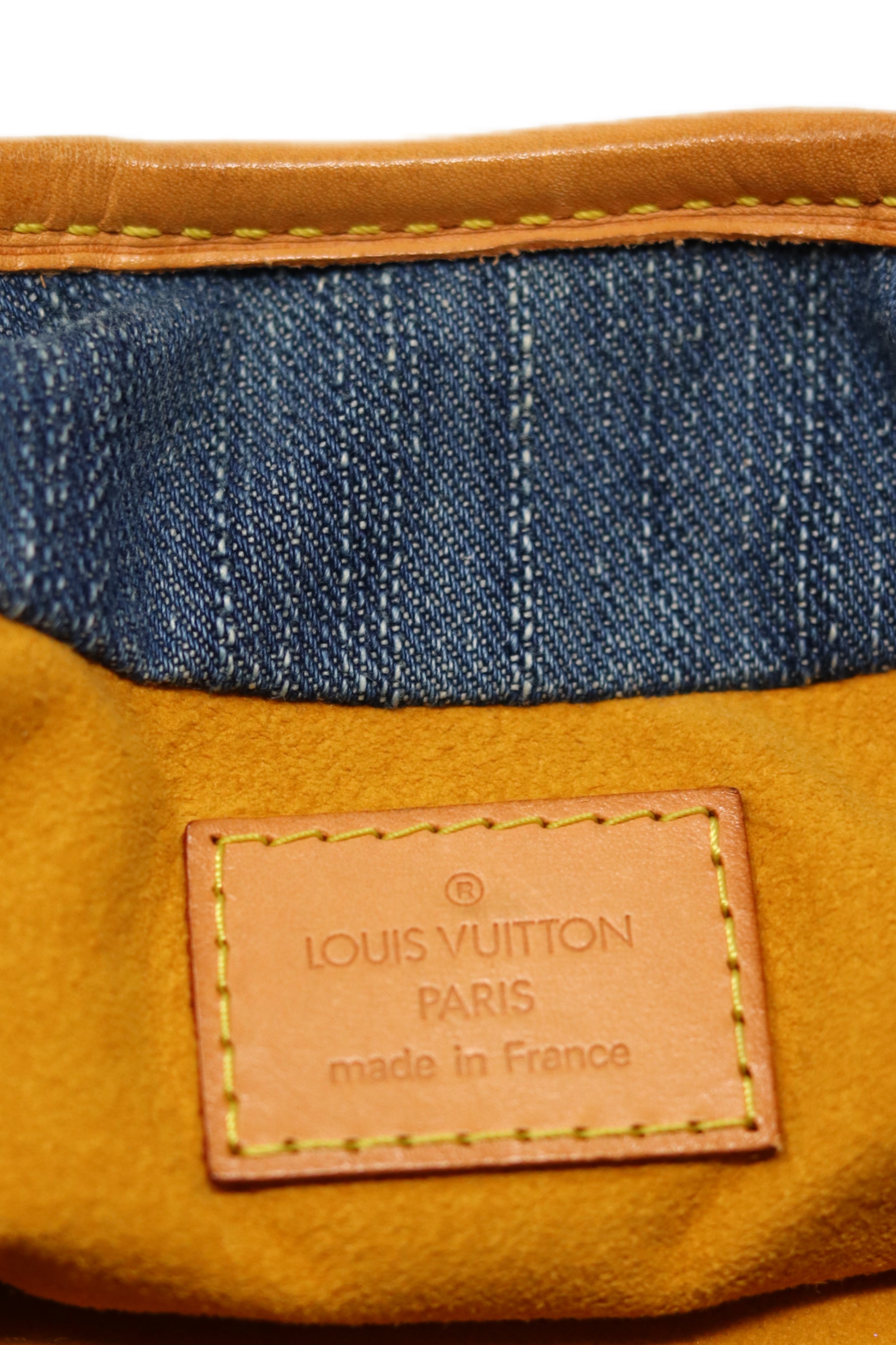 LOUIS VUITTON 2006 PLEATY MONOGRAM DENIM