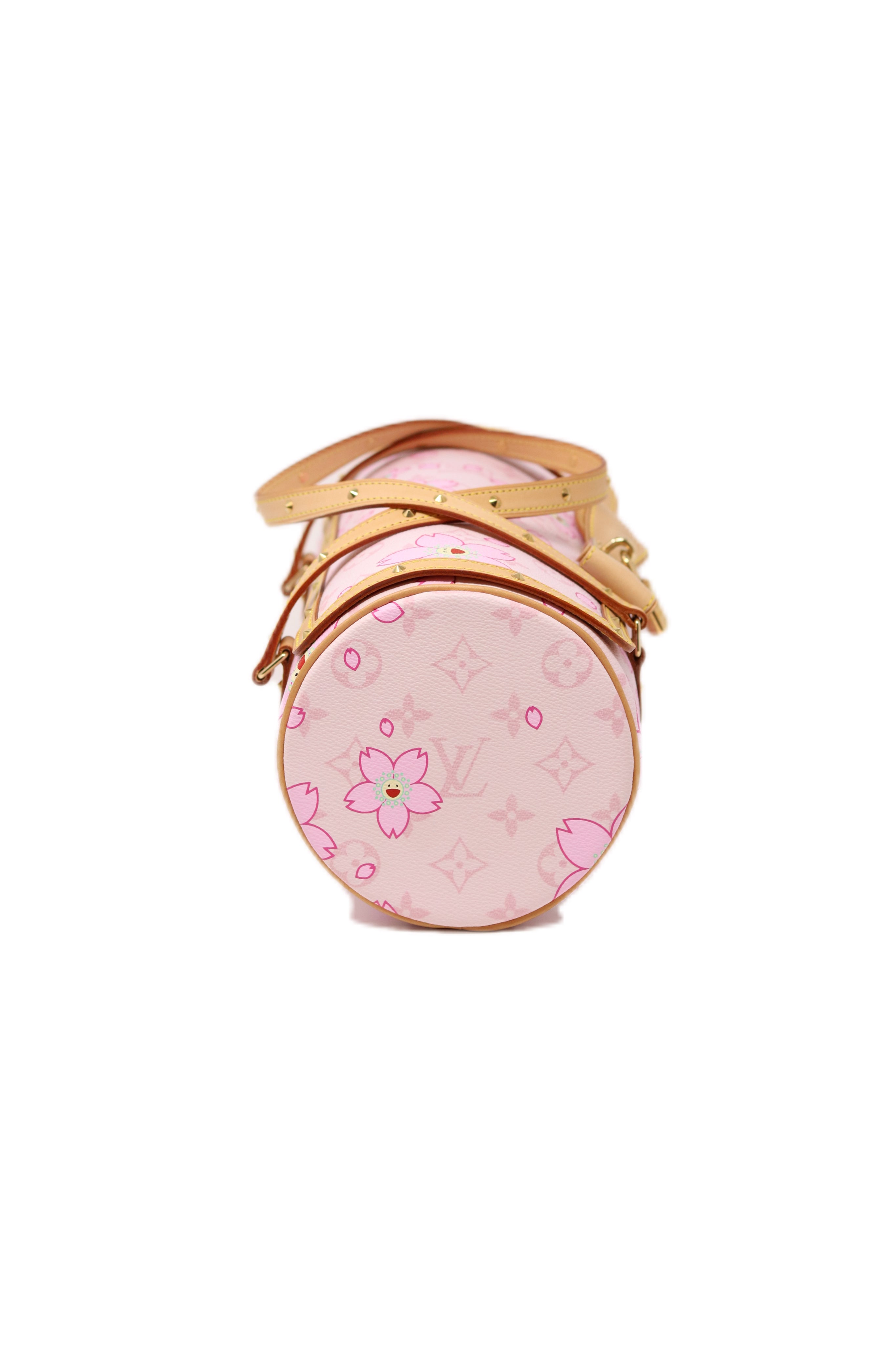 LOUIS VUITTON 2003 PAPILLON 26 Pink MONOGRAM CHERRY BLOSSOM