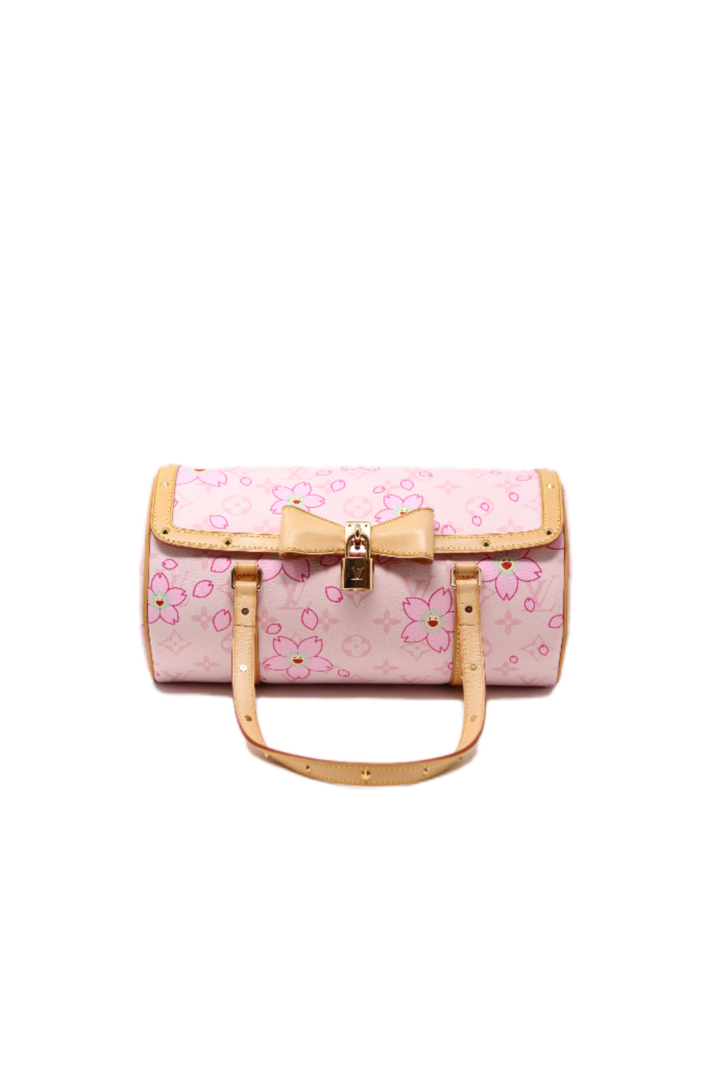 LOUIS VUITTON 2003 PAPILLON 26 Pink MONOGRAM CHERRY BLOSSOM