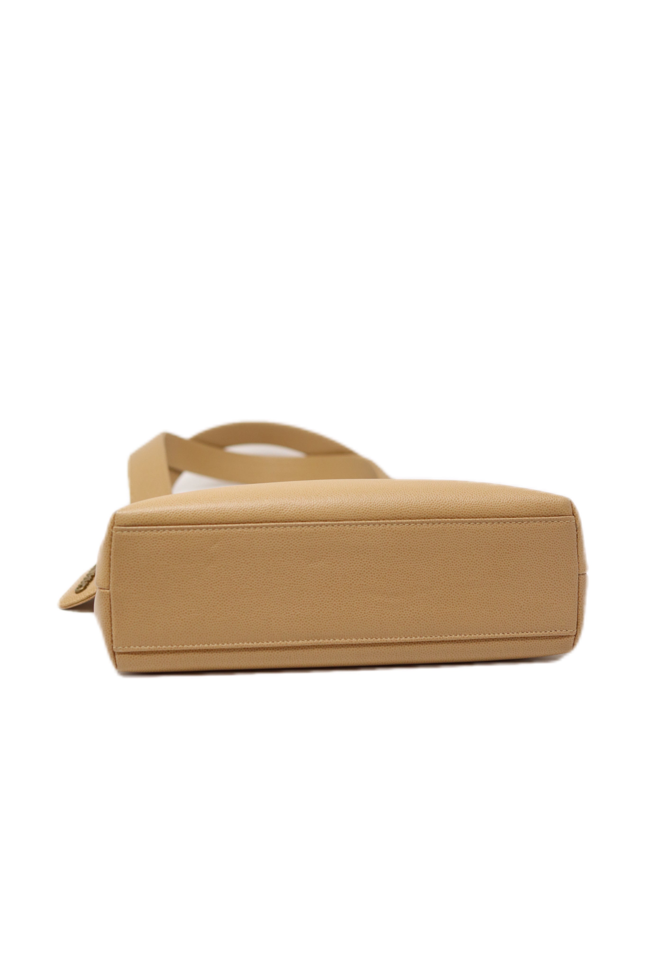 Pre-Owned Chanel 1997-1999 Mini tote  Beige