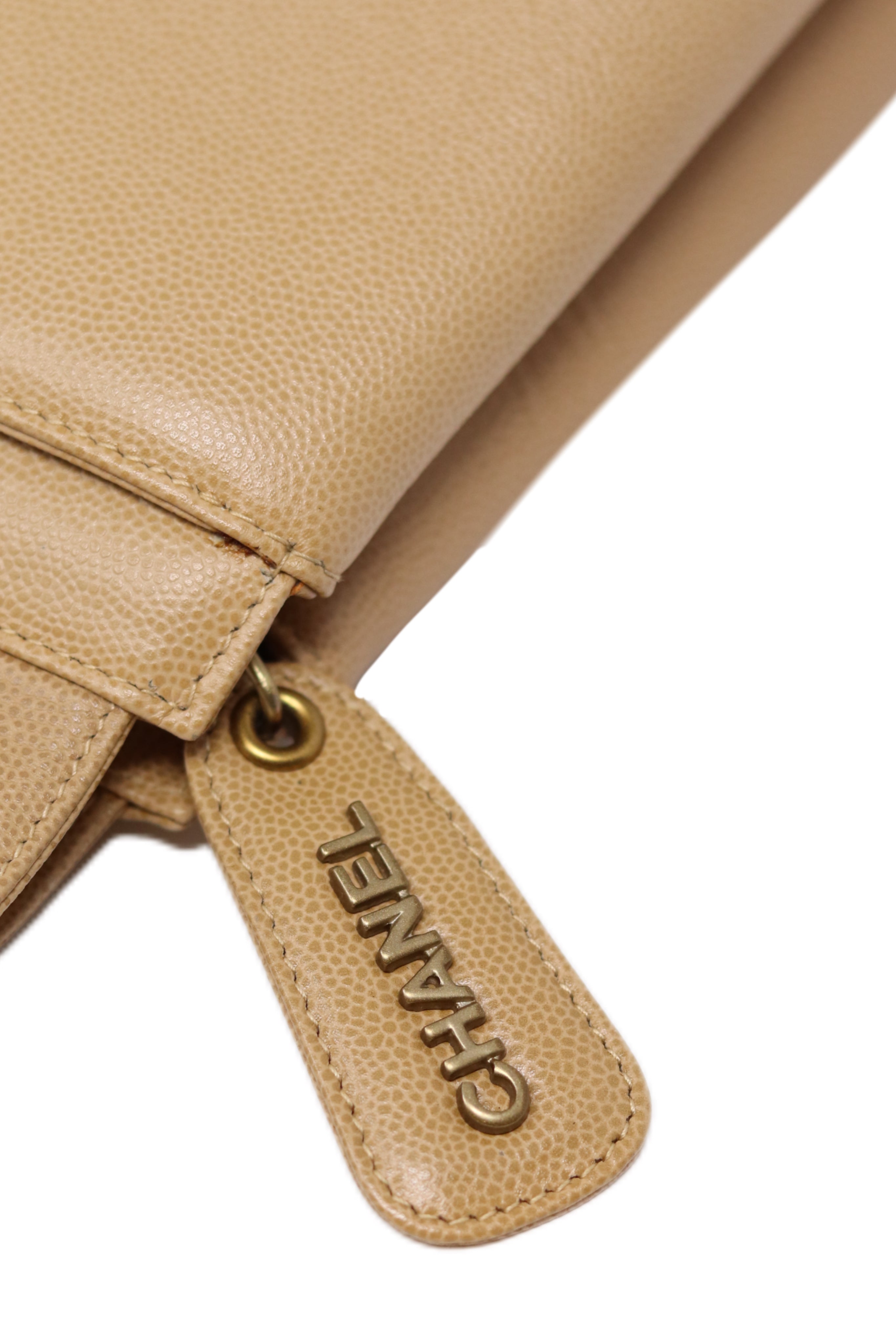 Pre-Owned Chanel 1997-1999 Mini tote  Beige