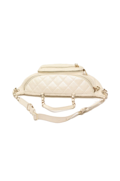 Pre-Owned Chanel 2019 Chest Bag Caviar White
