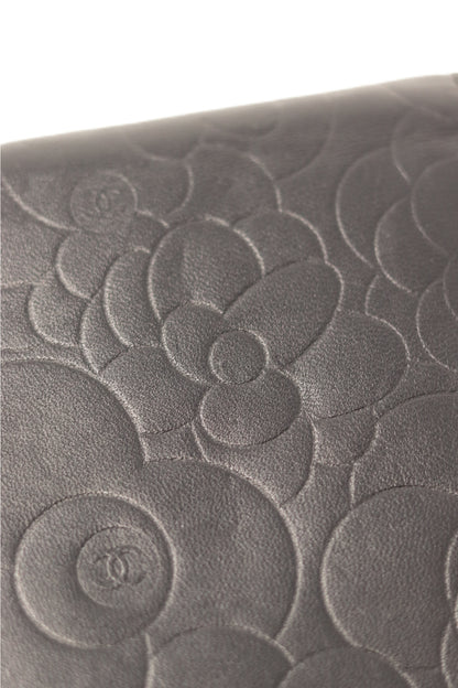 Pre-Owned Chanel 2011-2012 Camila Wallet On Chain Lambskin Black