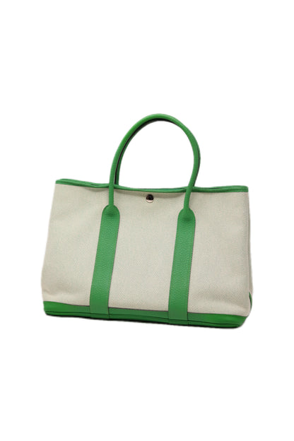 Hermes 2014 Canvas Garden Party 36 Green-Square R