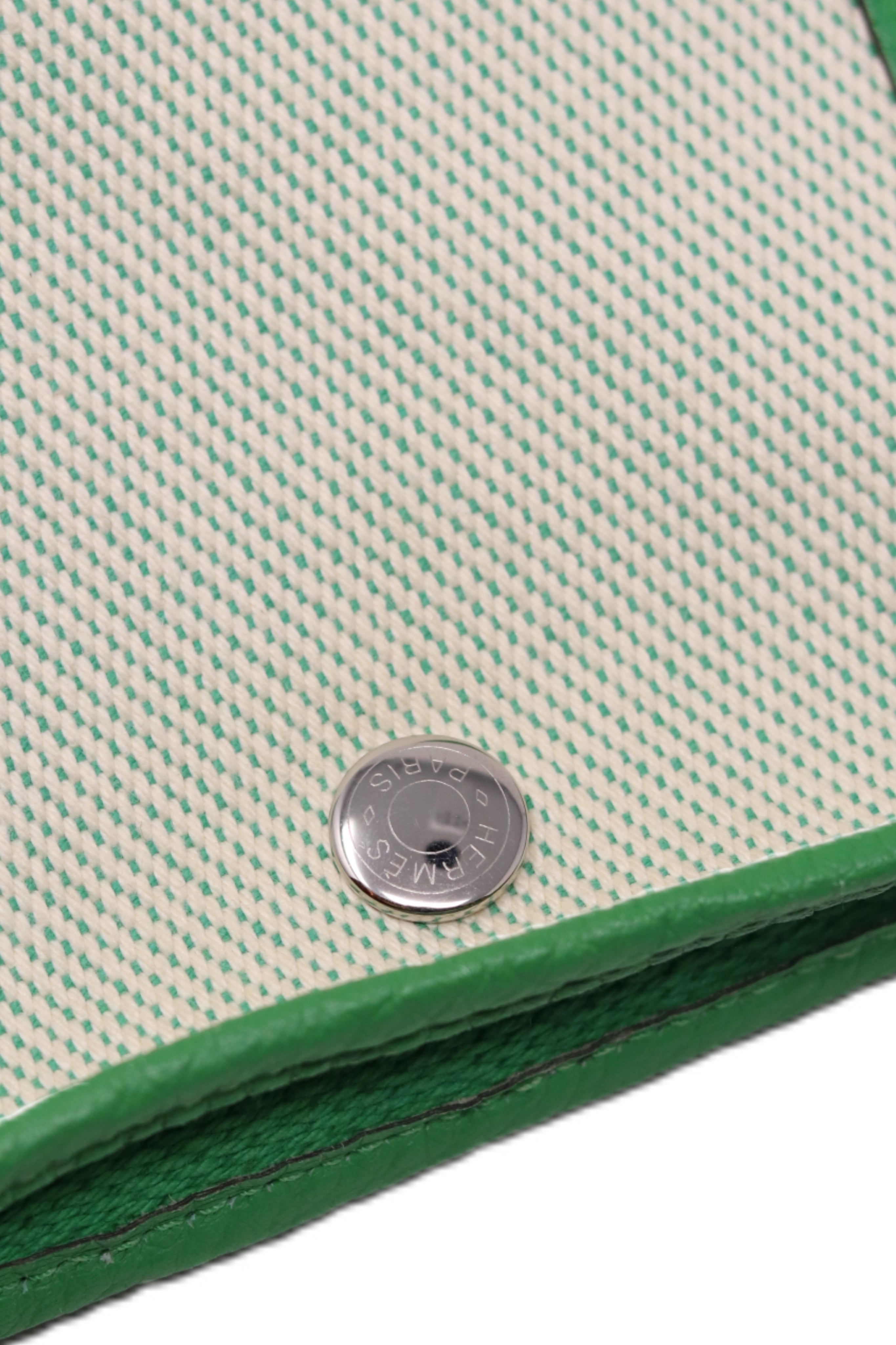 Hermes 2014 Canvas Garden Party 36 Green-Square R