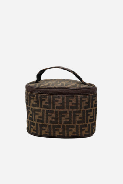 FENDI Zucchino Pattern Cosmetic Vanity Hand Bag