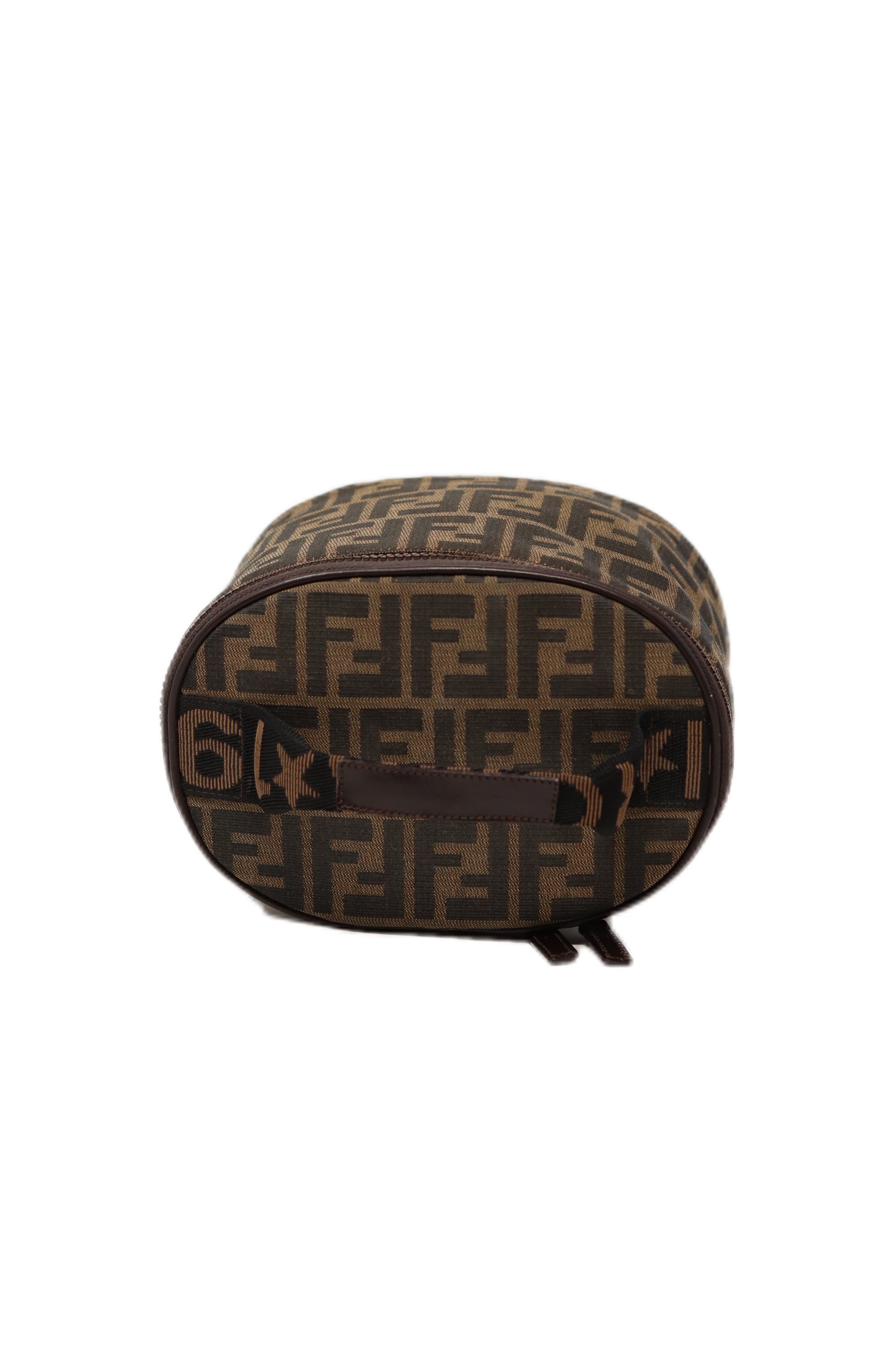 FENDI Zucchino Pattern Cosmetic Vanity Hand Bag