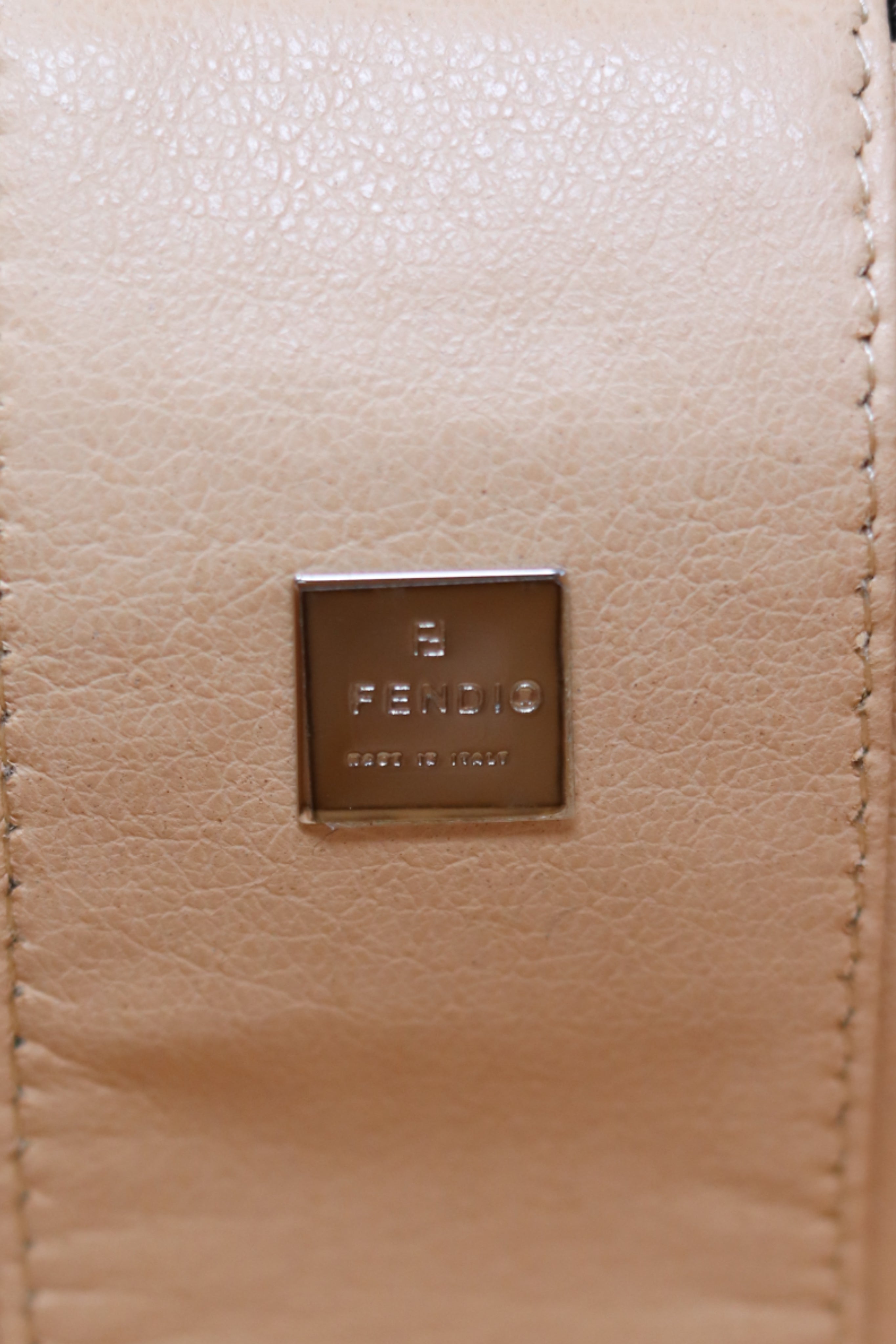 FENDI Zucchino Pattern Cosmetic Vanity Hand Bag