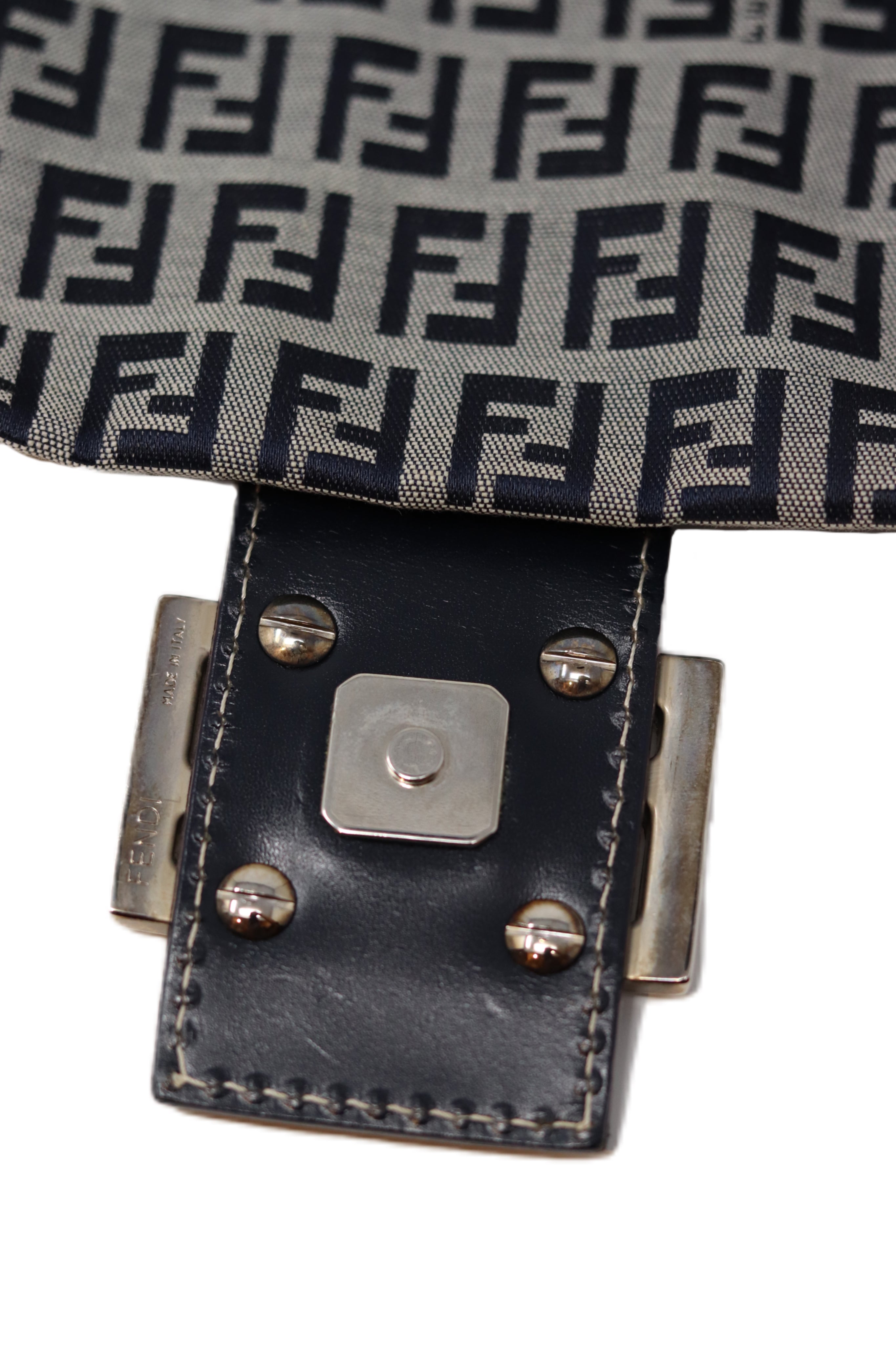 FENDI 90s Zucca Baguette Blue