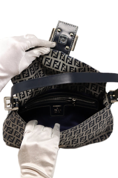 FENDI 90s Zucca Baguette Blue
