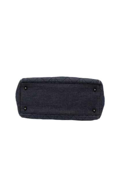 Dior 2000 Vintage Lady Dior Denim Hand Bag