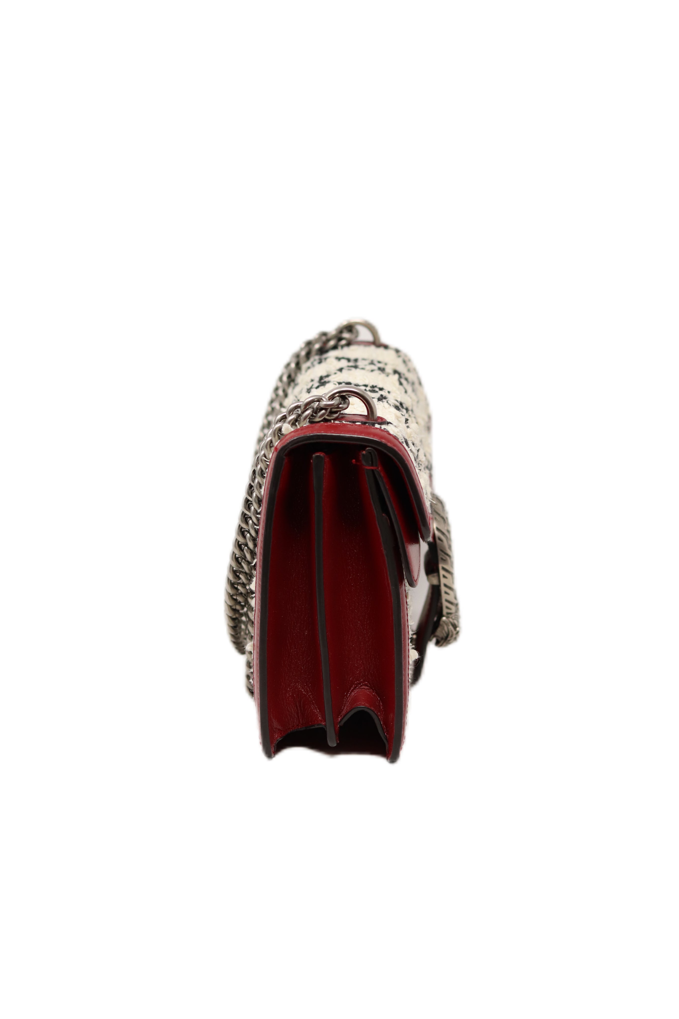 Gucci White Tweed Dionysus Small