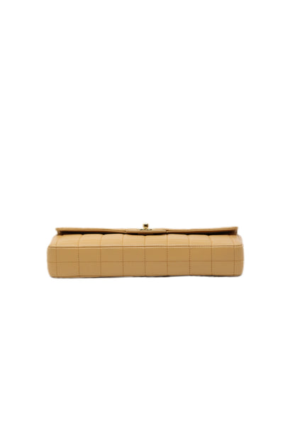Pre-Owned CHANEL 2002-2003 Chocolate Bar Shoulder Bag Beige