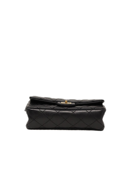 Pre-Owned Chanel 2019 2.55 mini Waist Bag Aged Calfskin
