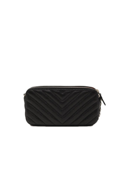 Pre-Owned Chanel V Pattern Double zip wallet on chain