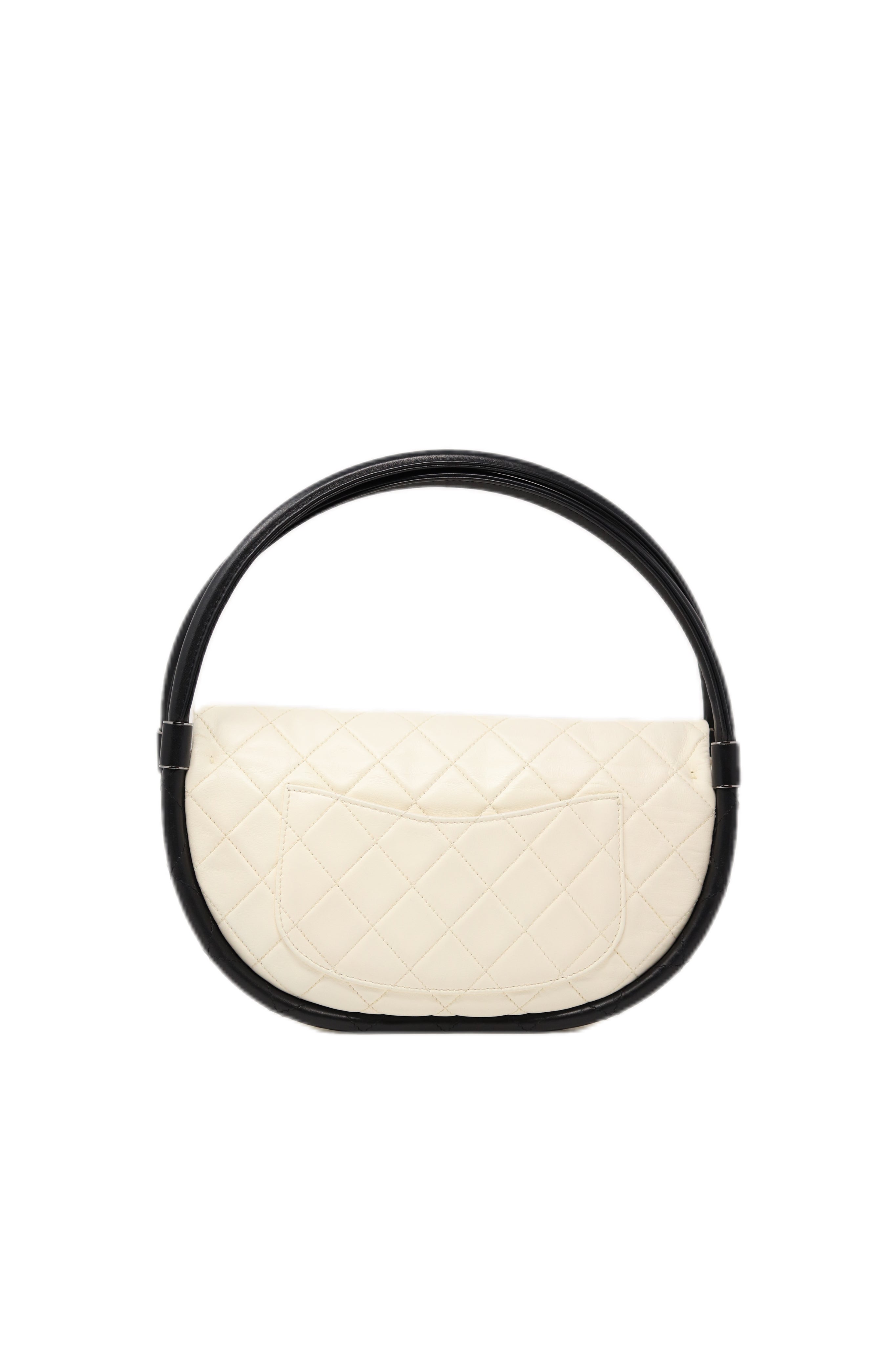 Pre-Owned CHANEL Hula Hoop Bag Lambskin/Calfskin