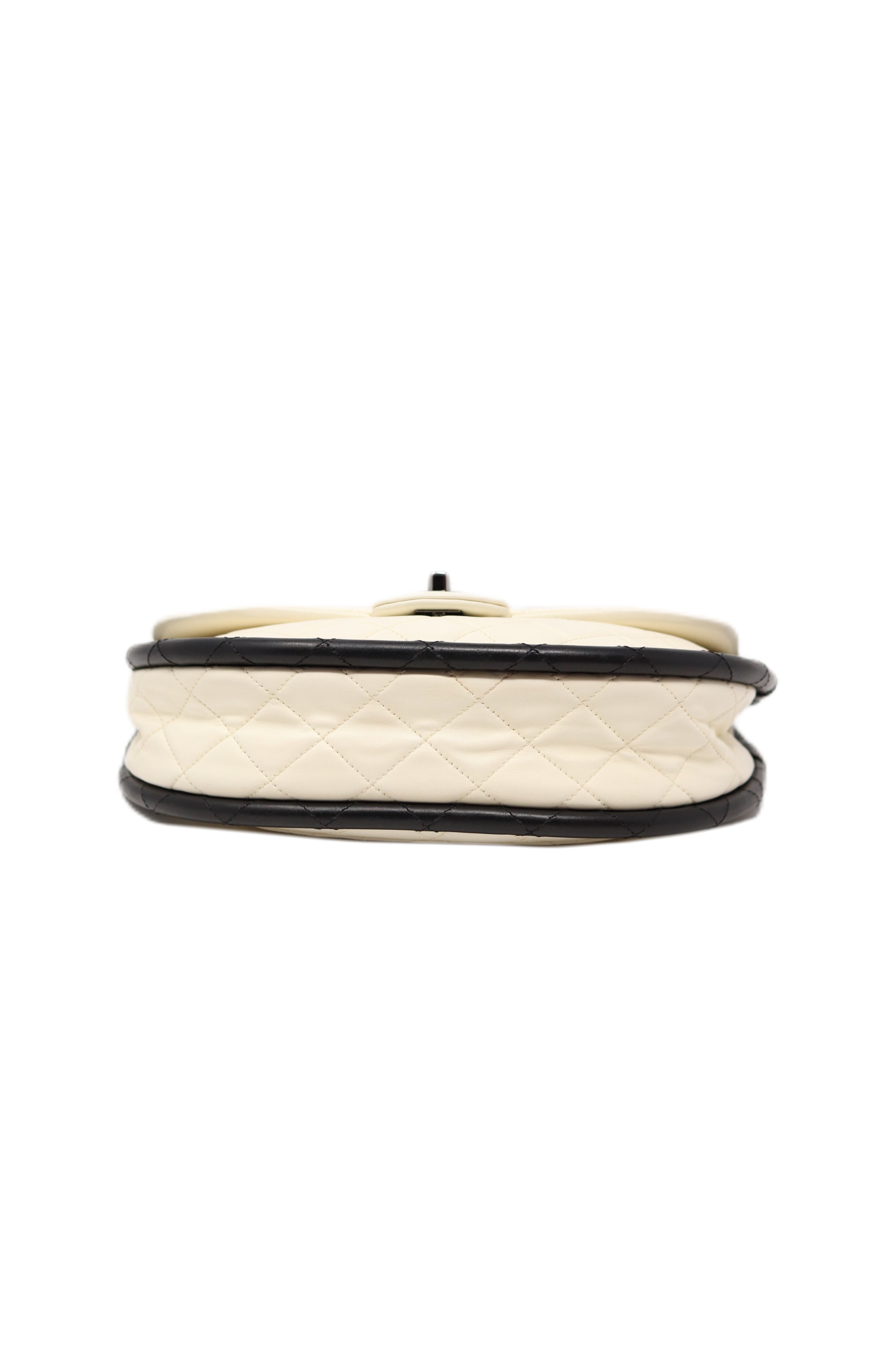 Pre-Owned CHANEL Hula Hoop Bag Lambskin/Calfskin