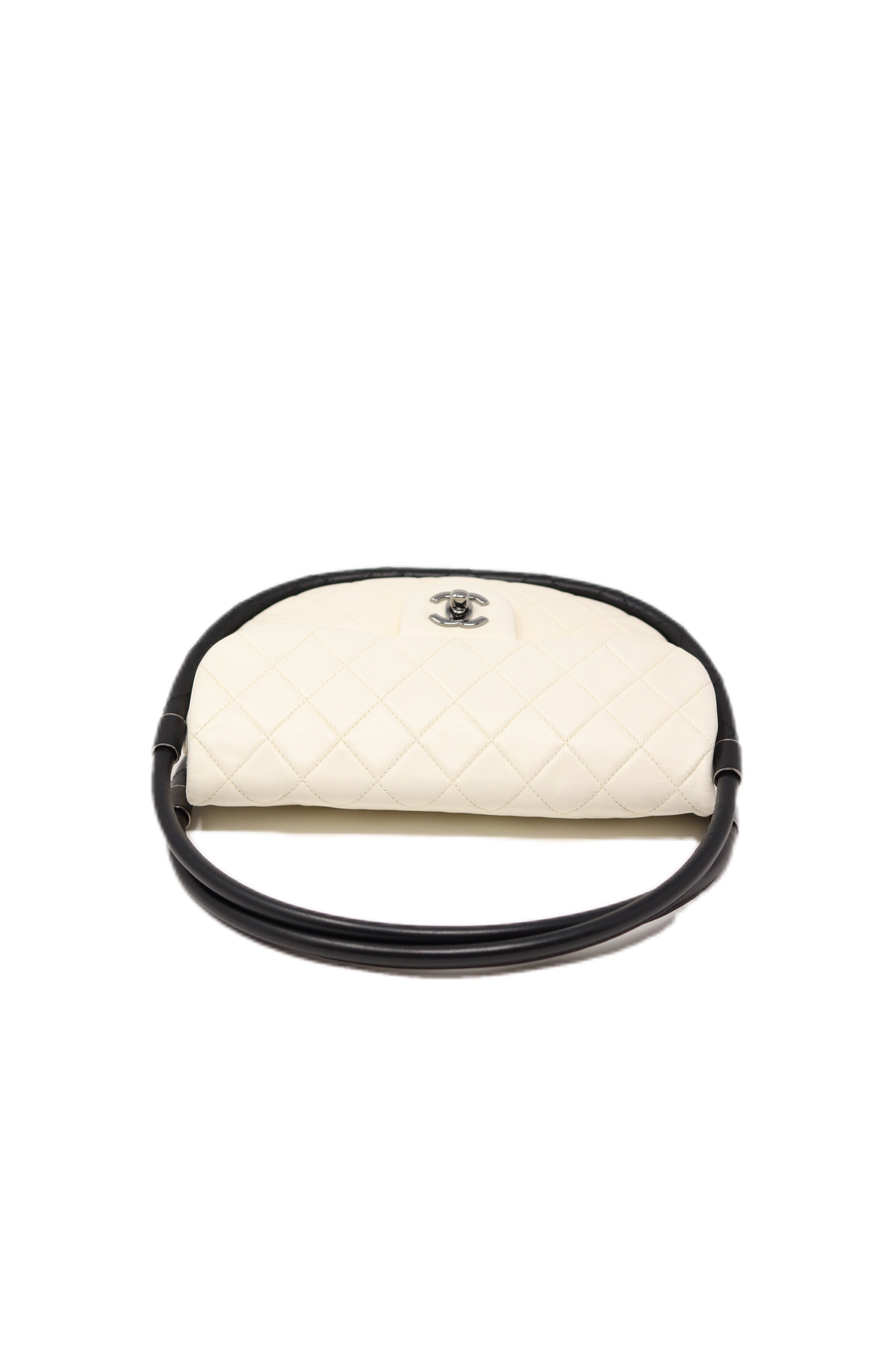 Pre-Owned CHANEL Hula Hoop Bag Lambskin/Calfskin