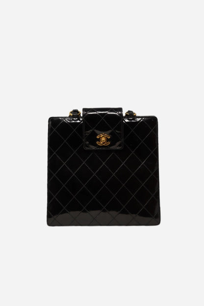 Pre-Owned Chanel Patent Wild Stitch Tote Bag