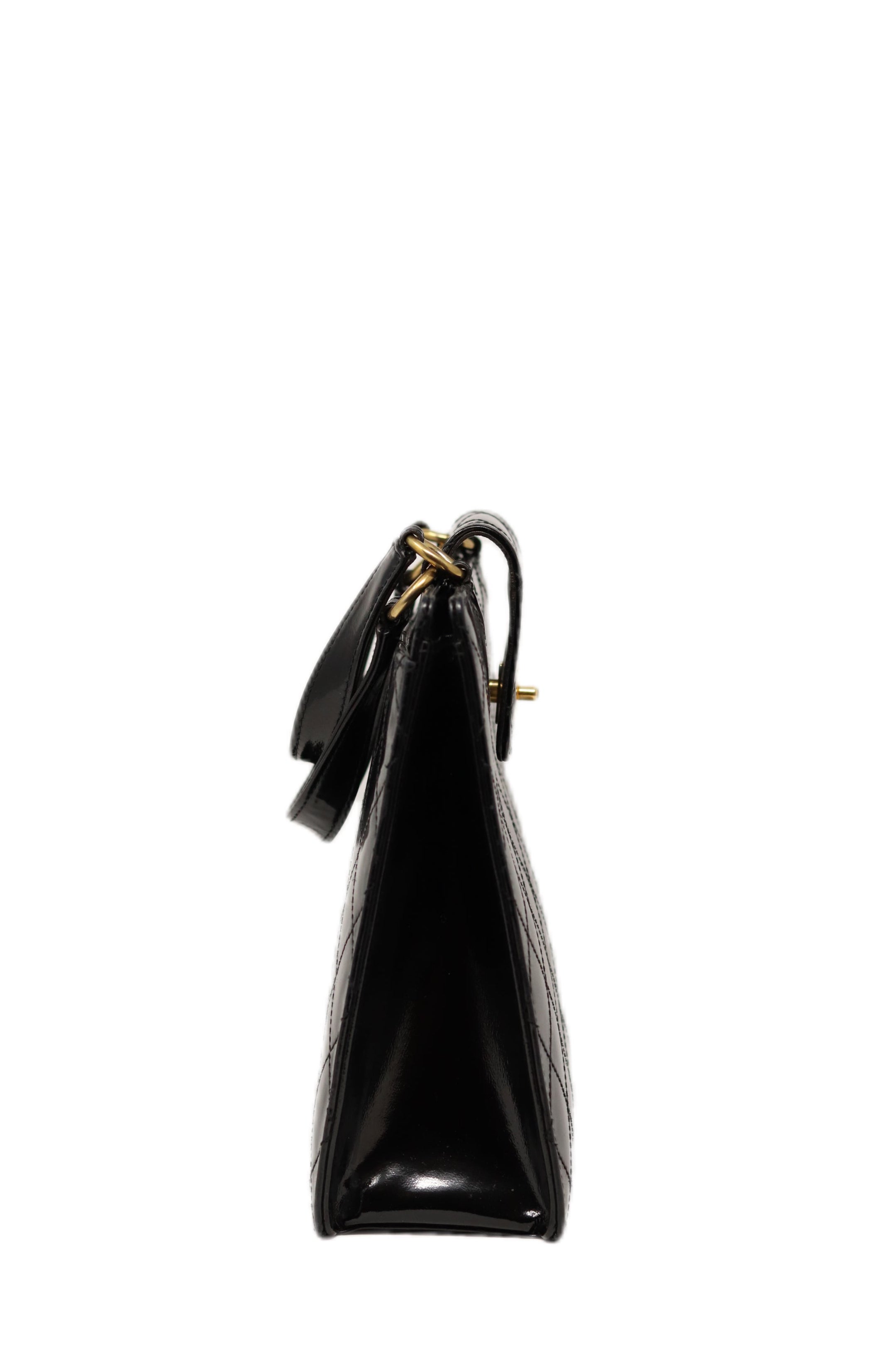 Pre-Owned Chanel 1996-1997 Patent Wild Stitch Tote Bag