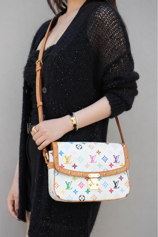 Louis Vuitton 2004 Monogram Multicolor Sologne White
