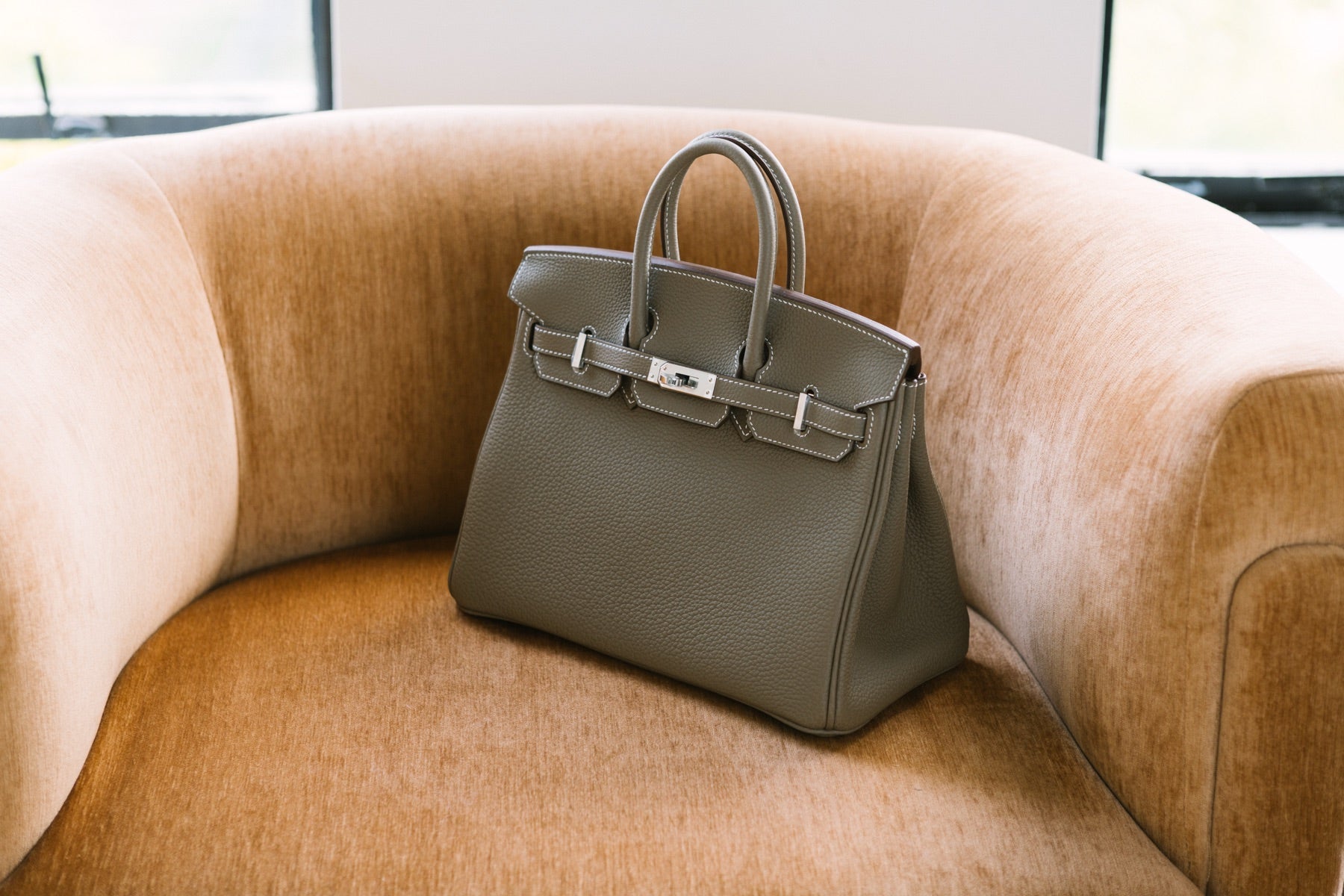 Hermès handbag photographed in the Adore Vintage studio